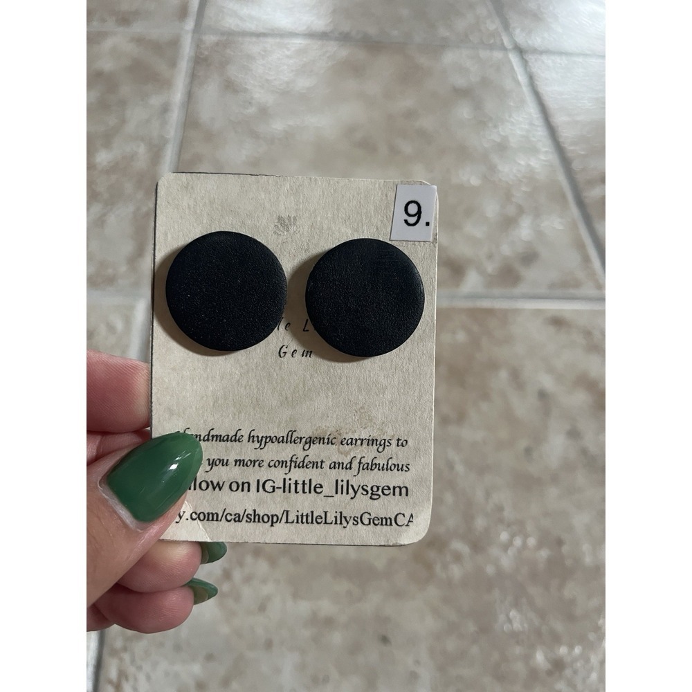 New Handmade Polymer Clay Stud Earrings lot  -5 Unique 10 PCs Stainless Steel - Picture 4 of 11